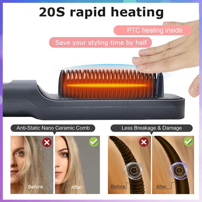 Electric Hot Comb Multifunctional Straight Hair