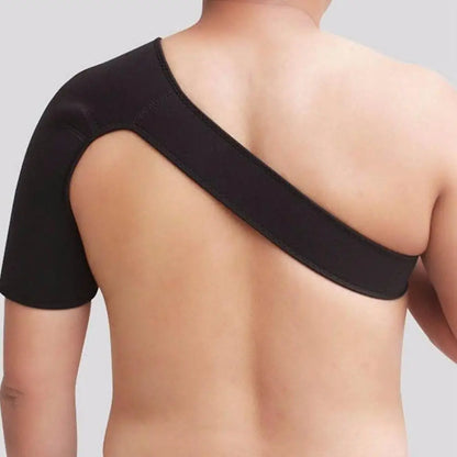 Adjustable Gym Sports Care Single Shoulder Support Back Brace Guard for Men & Women