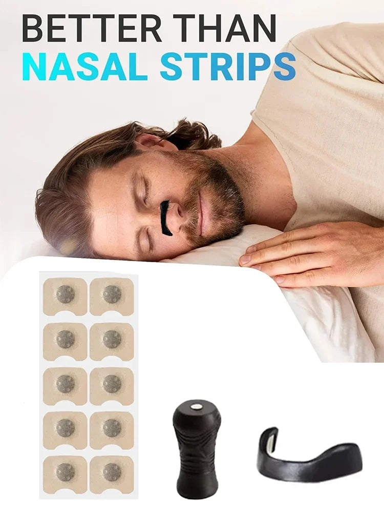 Anti-snoring Nose Clip Nasal Breathing Dilators Starter Kits Magnetic Nose Strips