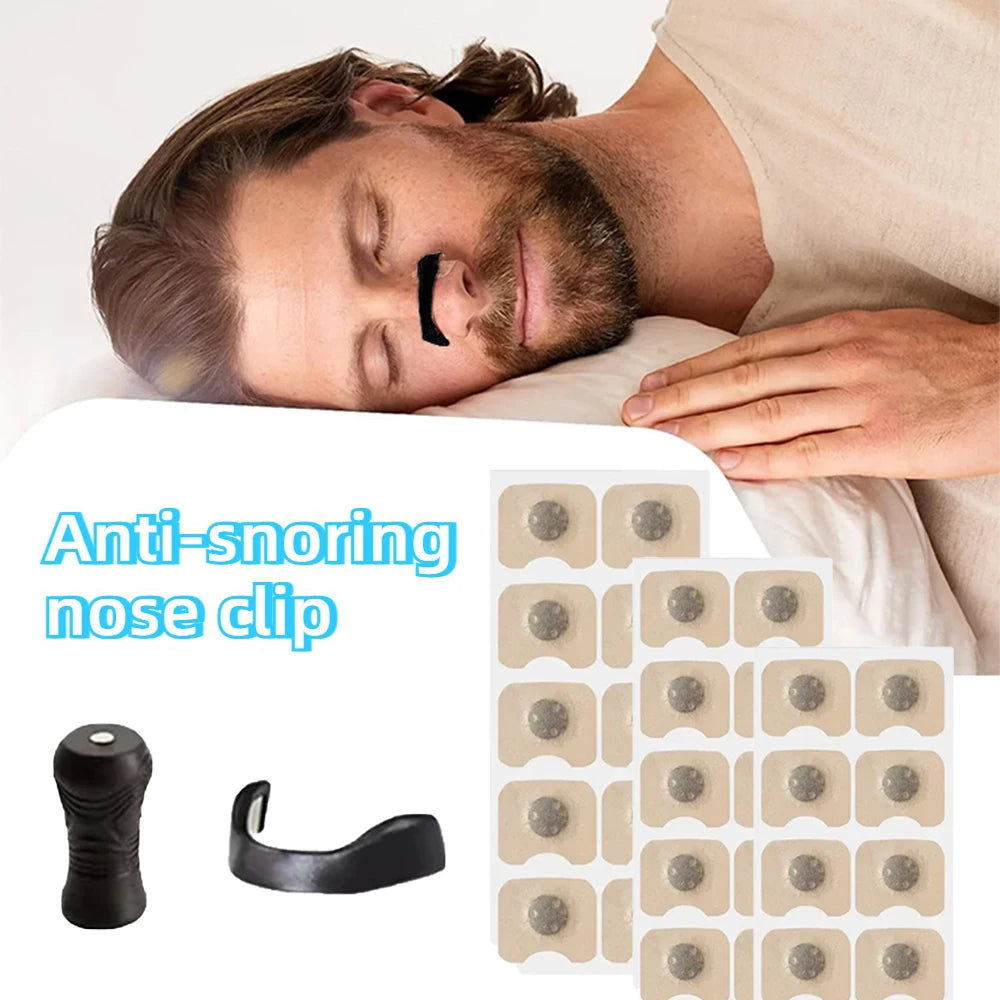 Anti-snoring Nose Clip Nasal Breathing Dilators Starter Kits Magnetic Nose Strips